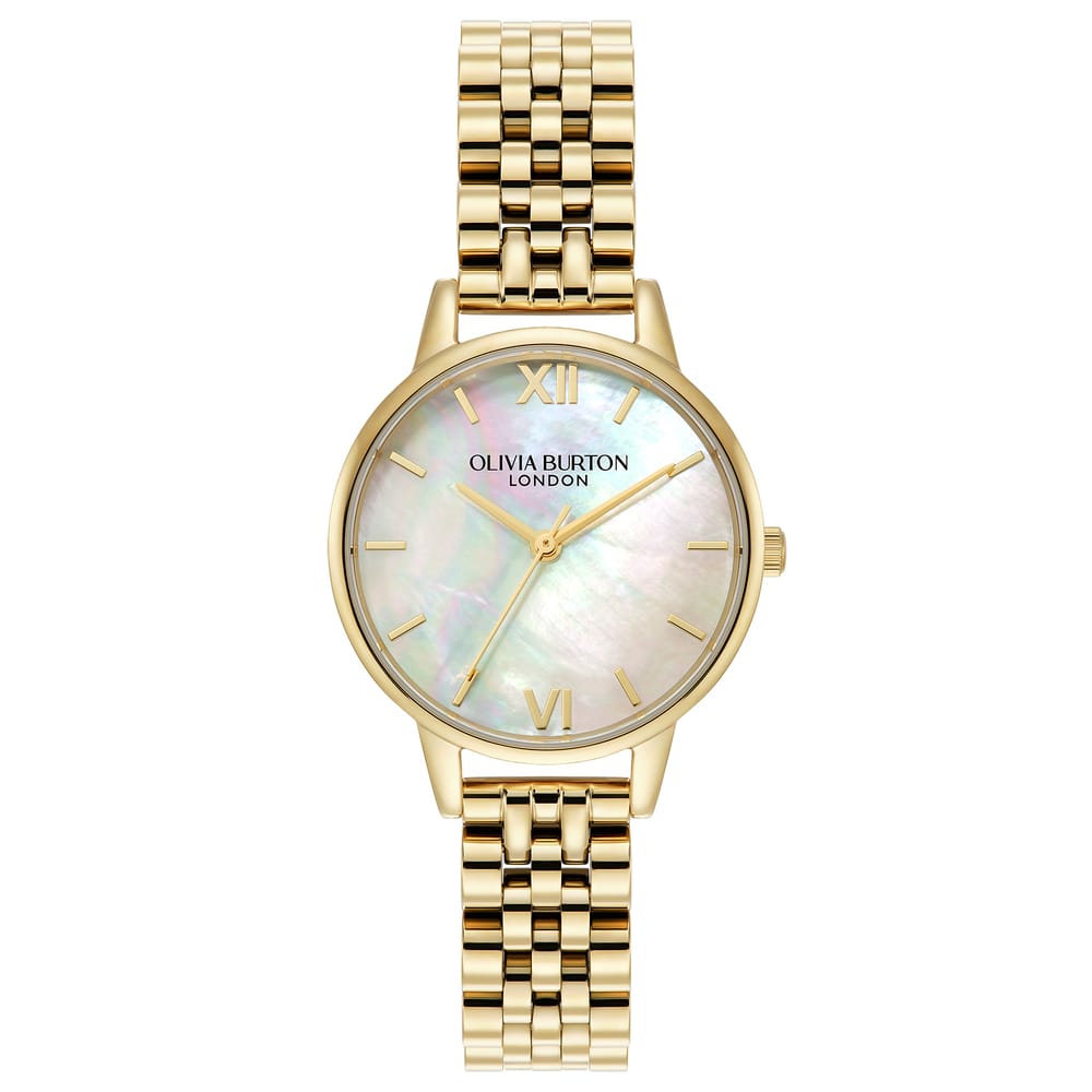 Olivia Burton Classic White & Gold Bracelet Watch