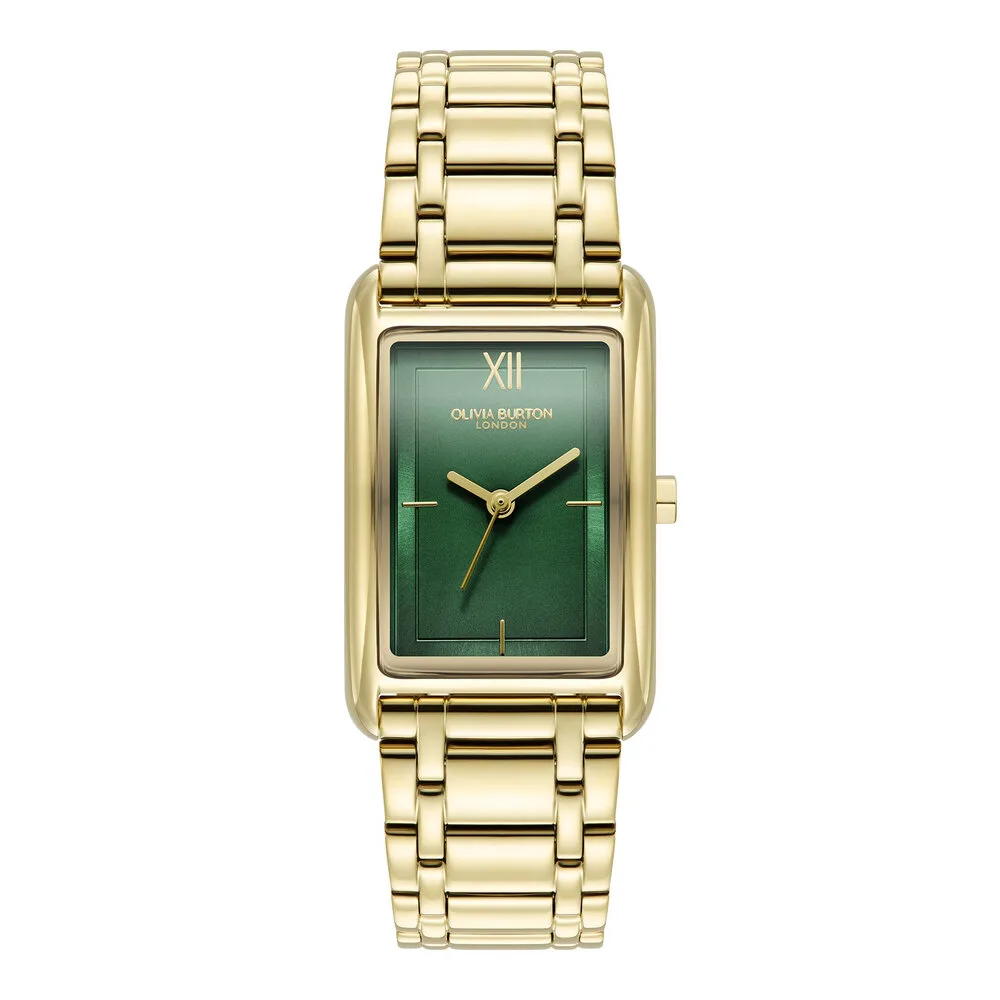 Olivia Burton Classic Grove Forest Green & Gold Watch