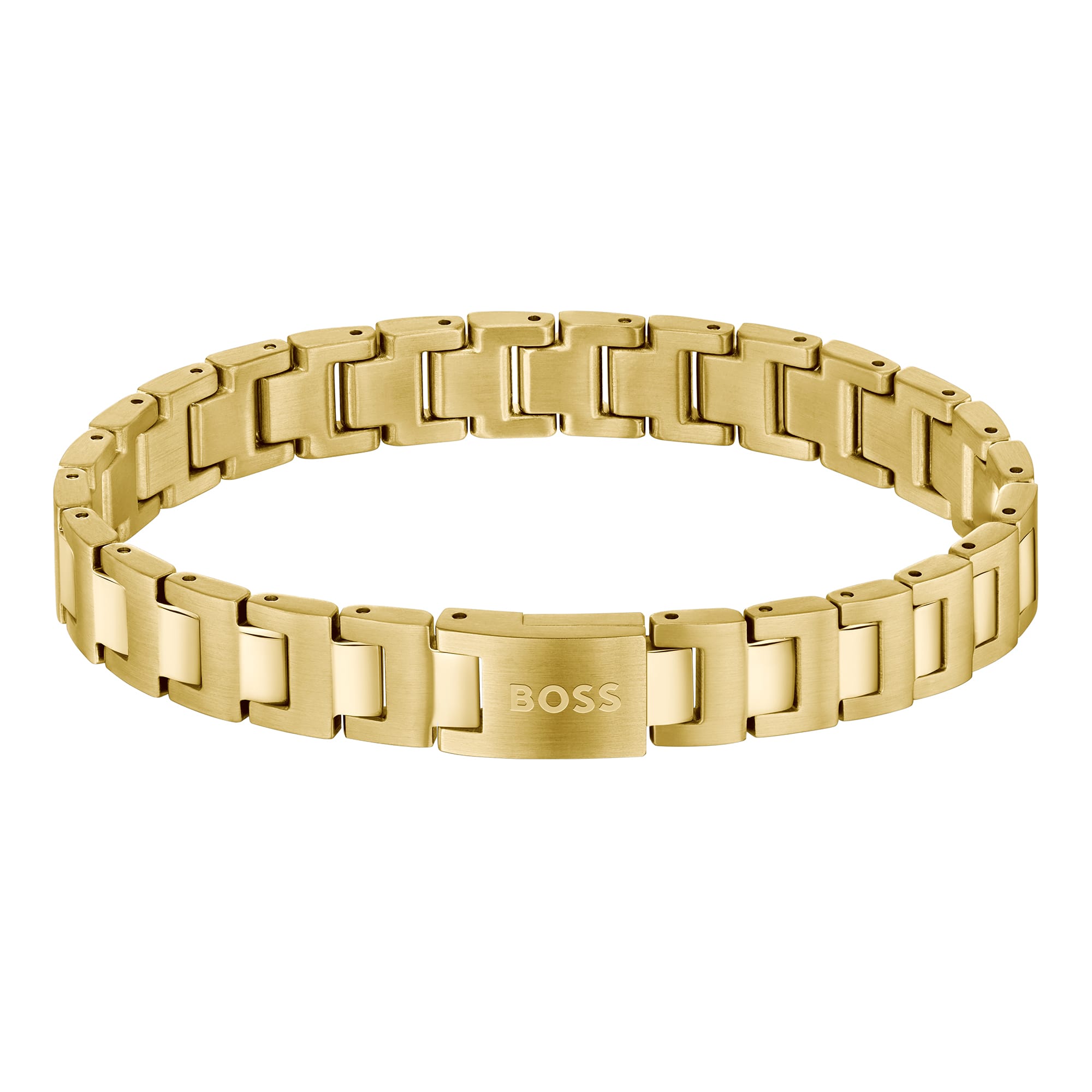 BOSS Mens Gold Plated Bracelet