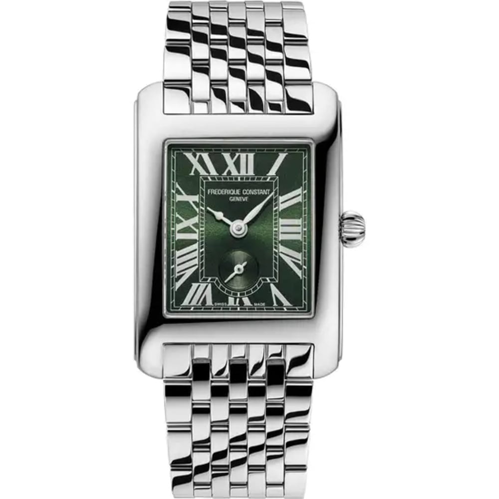 Frederique Constant Ladies Classics Carree Green Small Seconds Watch