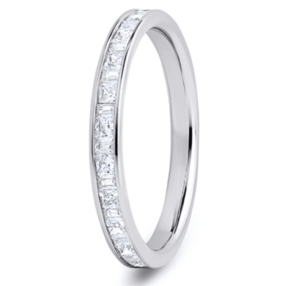 18ct White Gold 0.40ct Princess & Baguette Diamond Ring