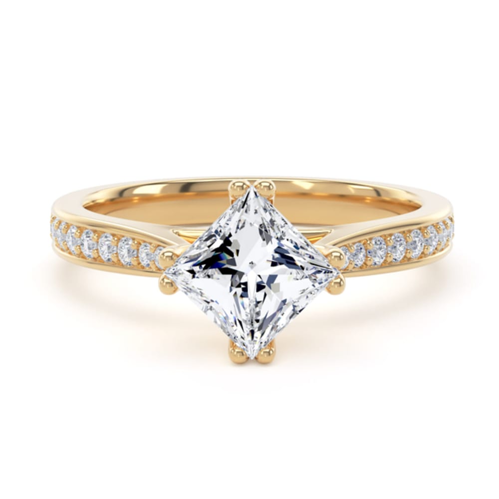 18ct Yellow Gold 0.74ct Princess Diamond Ring