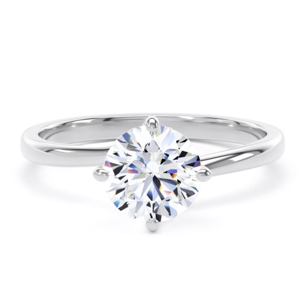 18ct White Gold 0.80ct Round Diamond Ring