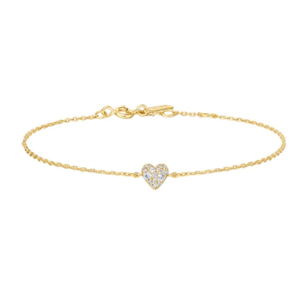 Ania Haie Gold Sweetheart Pavé CZ Bracelet