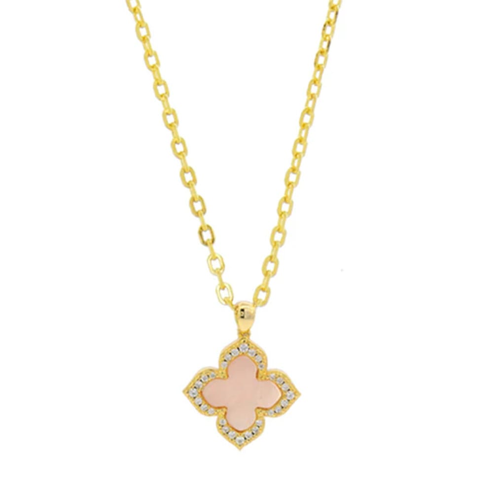Georgini Sydney Soirée Fairwater Mother of Pearl Clover Gold Pendant