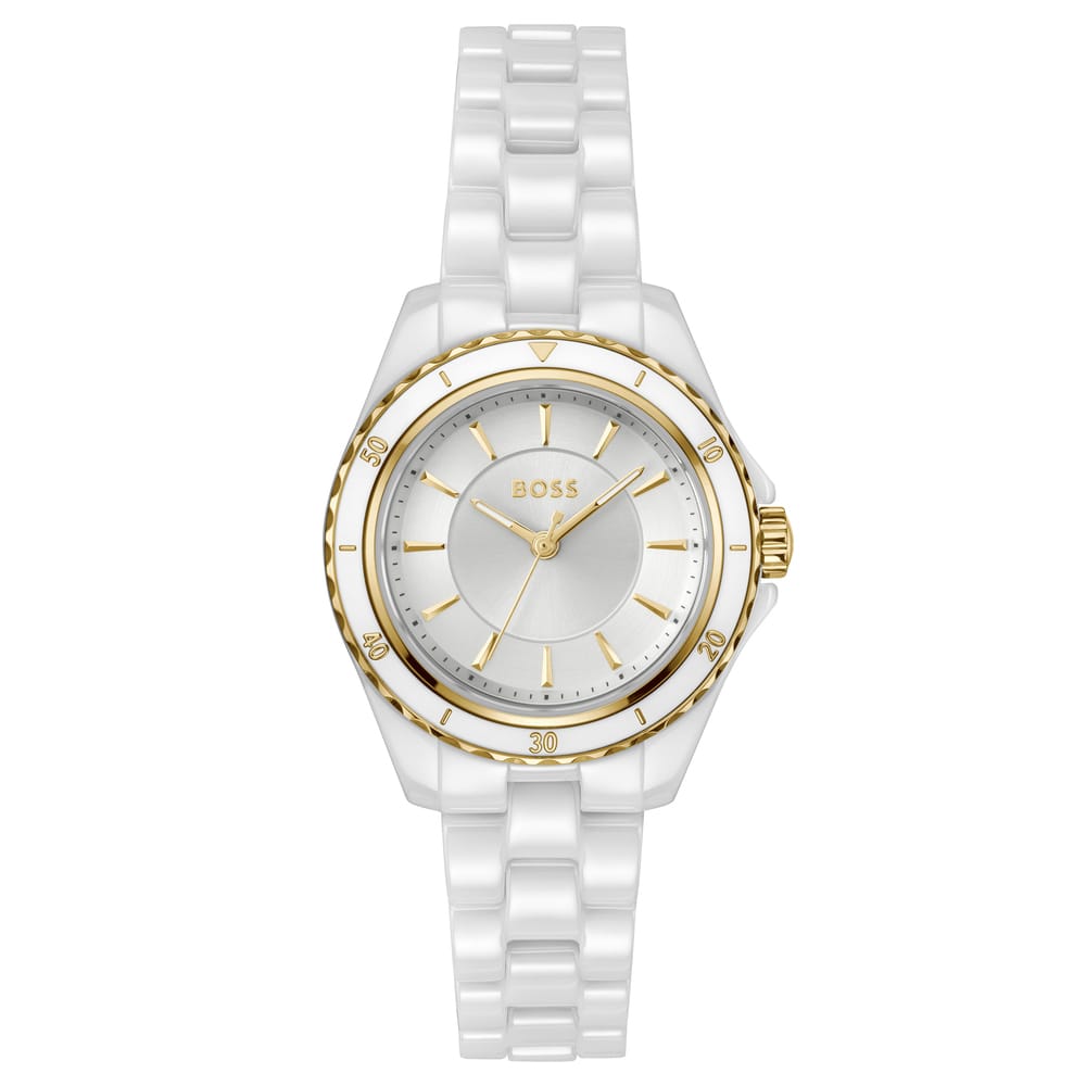 BOSS Ceramic Watch | Ladies White Watch | Nettletons Jewellers