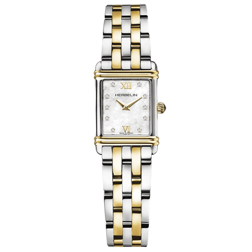 Herbelin Ladies Art Deco Two Tone Watch