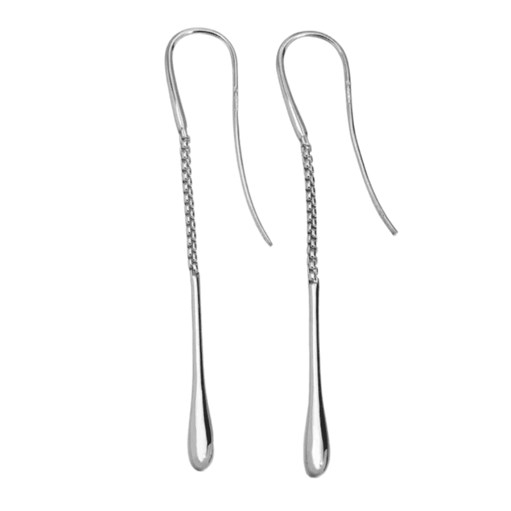 Lucy Quartermaine Silver Drop Earrings