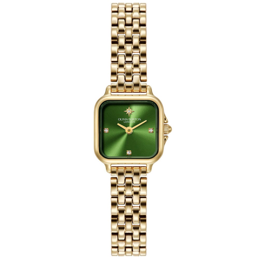 Olivia Burton Classic Mini Grosvenor Deep Green Watch