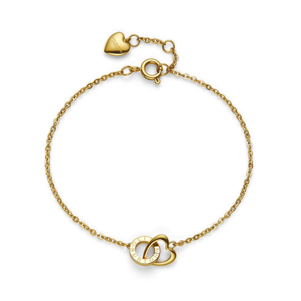 Olivia Burton Classic Kindred Interlink Heart Gold Bracelet