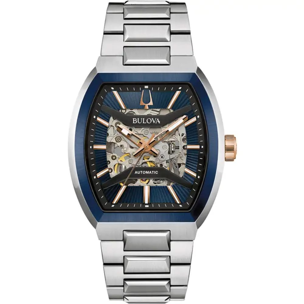 Bulova Men's Maquina Blue Automatic Watch
