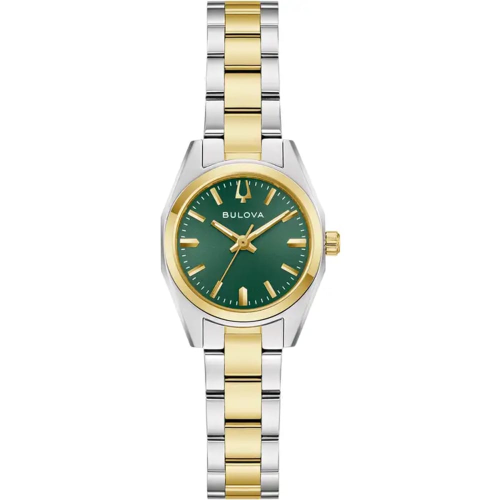 Bulova Ladies Surveyor Two Tone Green Watch