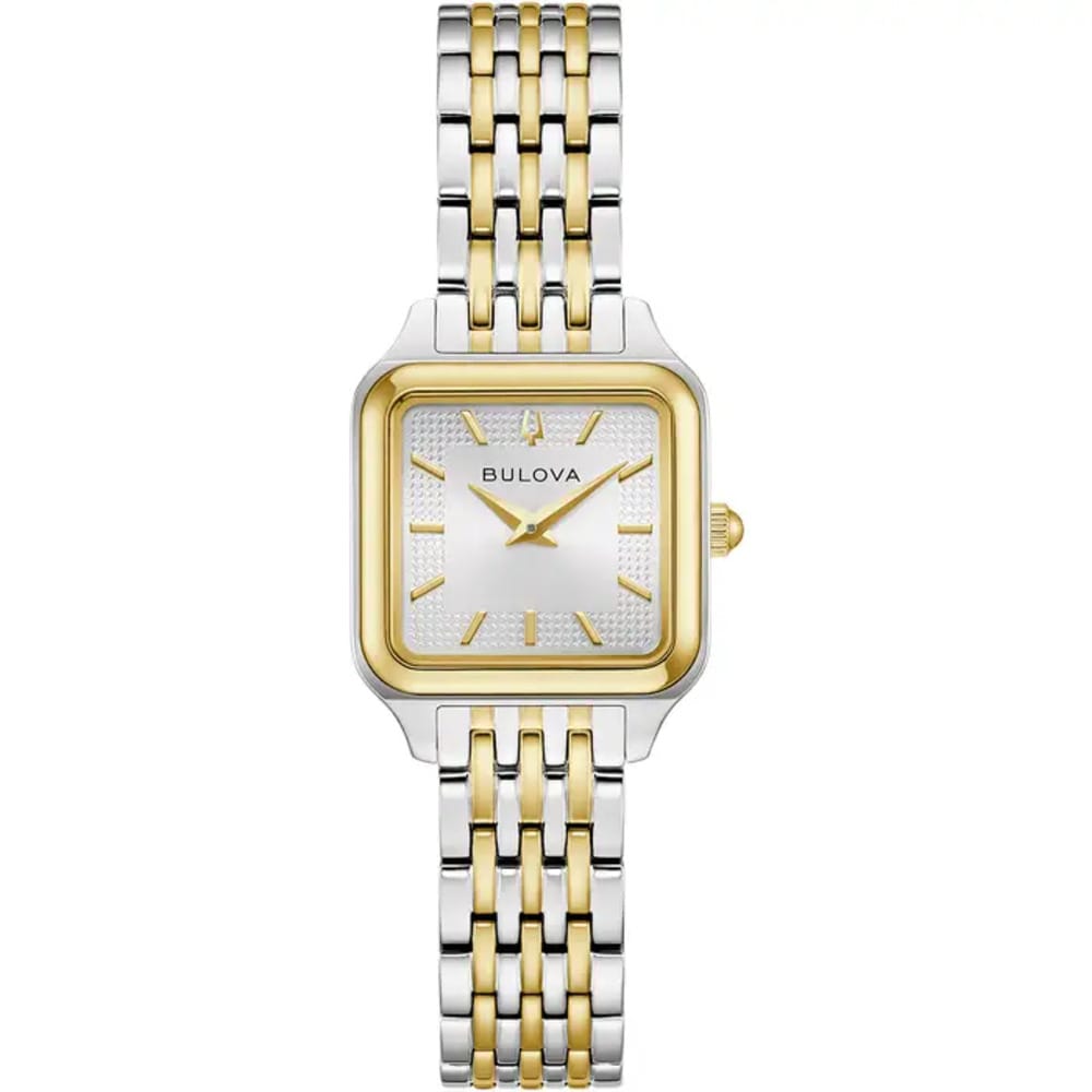 Bulova Ladies Sutton Two Tone Square Watch