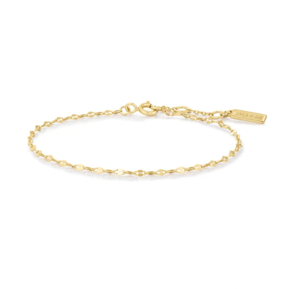 Ania Haie Gold Textured Chain Bracelet