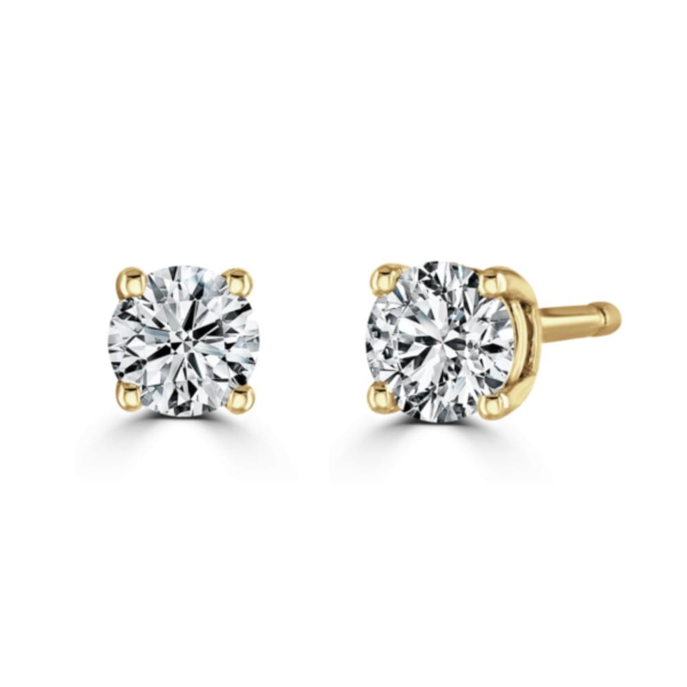 9ct Yellow Gold Lab Grown 0.20ct Diamond Earrings