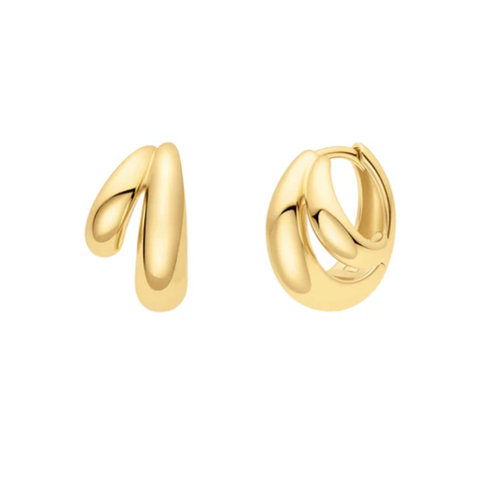 Ania Haie Gold Dome Huggie Hoop Earrings