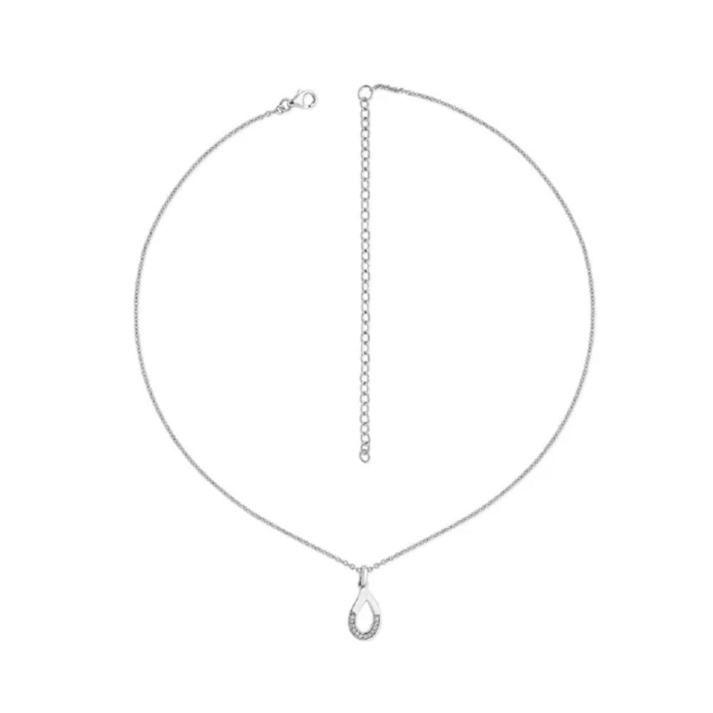 Lucy Quartermaine Silver Melting Diamond Necklace