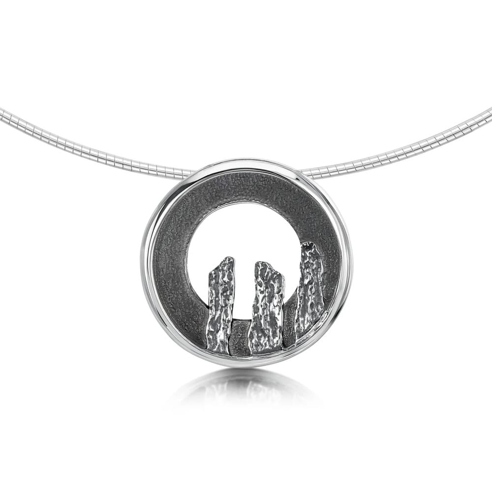 Sheila Fleet Oxidised Sterling Silver Spirit Necklace