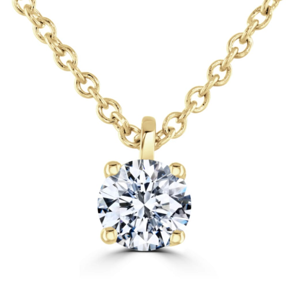 9ct Yellow Gold Lab Grown 0.30ct Diamond Pendant