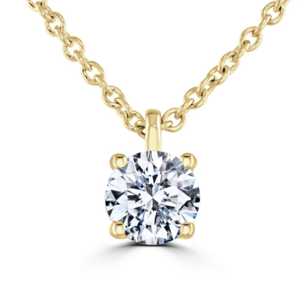 9ct Yellow Gold Lab Grown 0.50ct Diamond Pendant