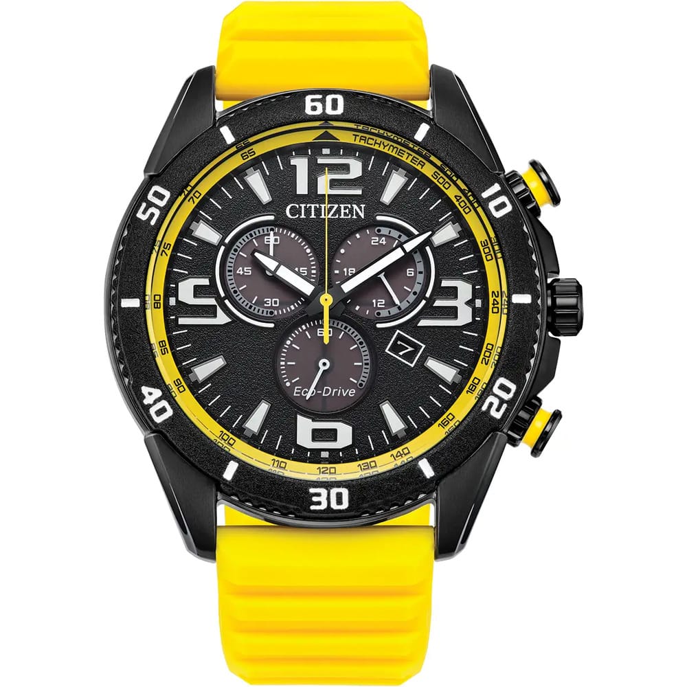 Citizen Mens Sport Chronograph Yellow Watch