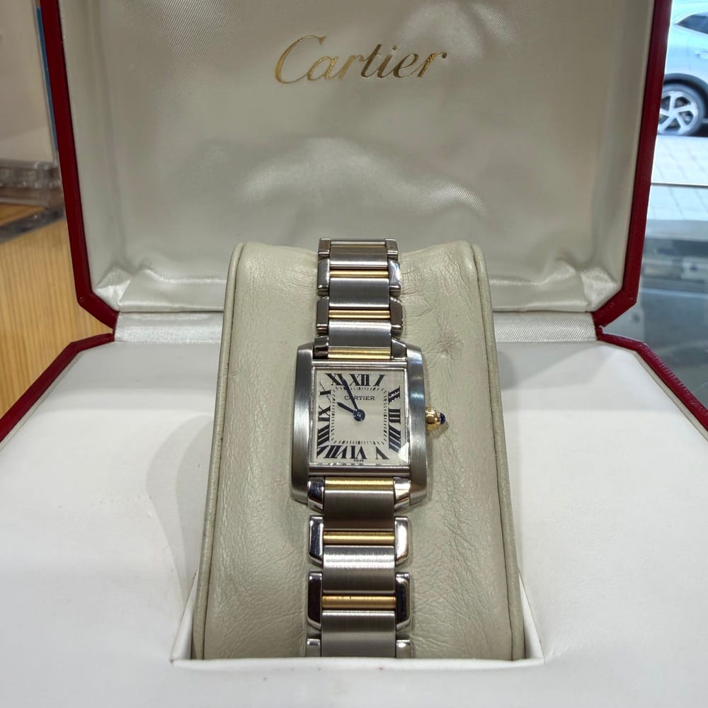 Pre-Owned Cartier Tank Francaise Two Toned Watch