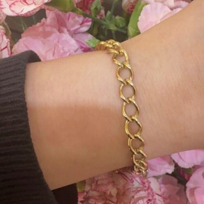 Pre-Owned 9ct Yellow Gold Padlock Bracelet - Image 3