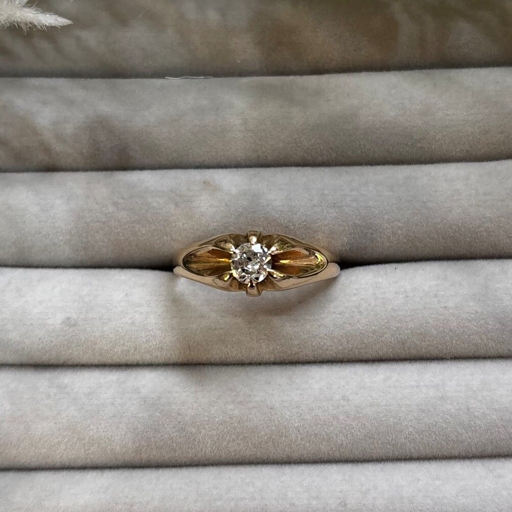 Pre-Owned 14ct Yellow Gold 0.35ct Diamond Ring