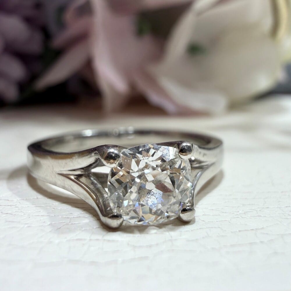 Pre-Owned Platinum 0.57ct Diamond Ring