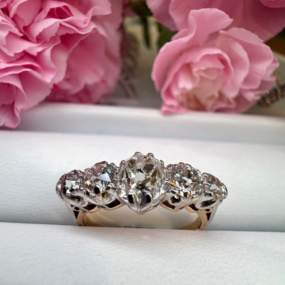 Pre-Owned 18ct Yellow Gold 1.92ct Diamond Five Stone Ring
