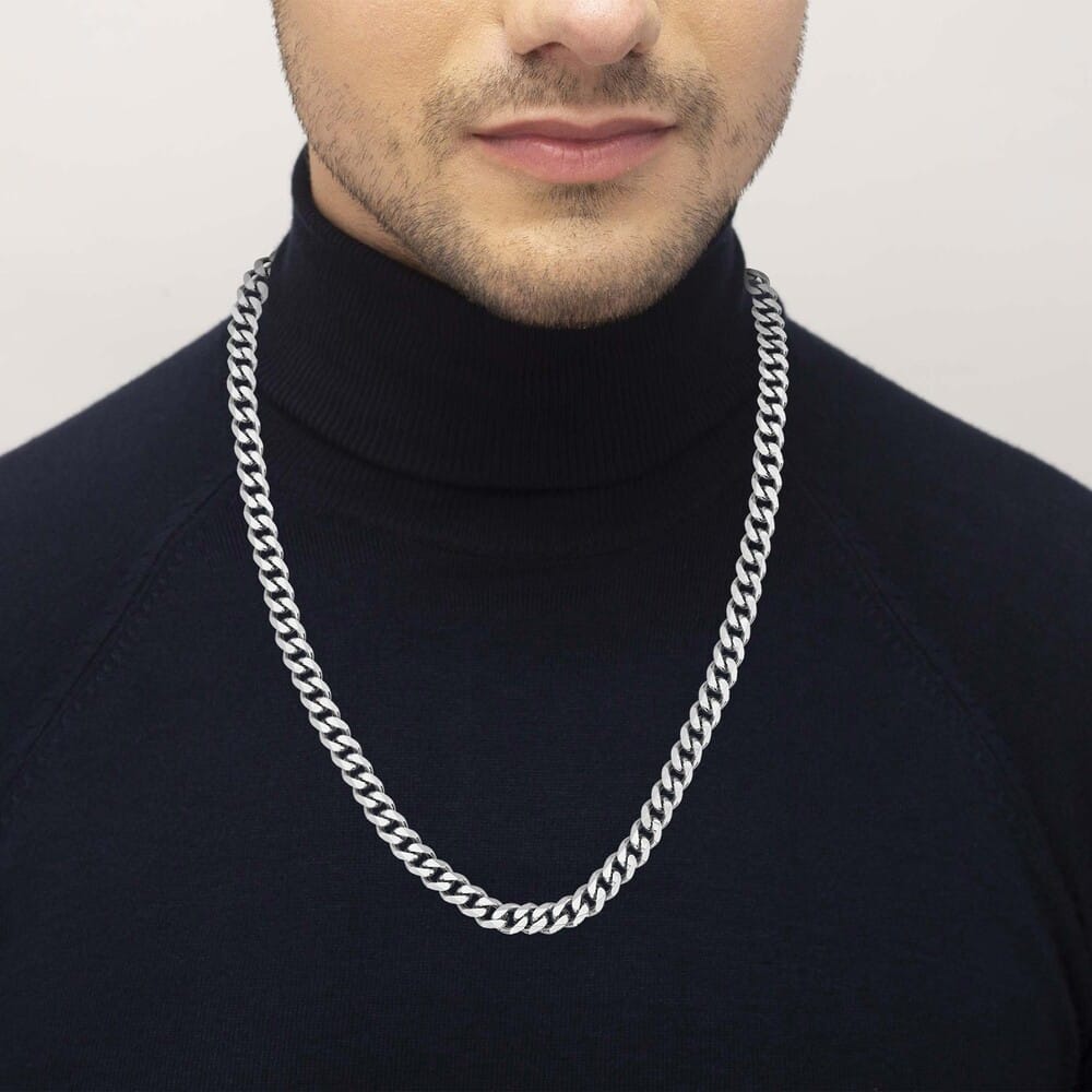 BOSS Gents Stainless Steel Curb Link Chain - Image 4