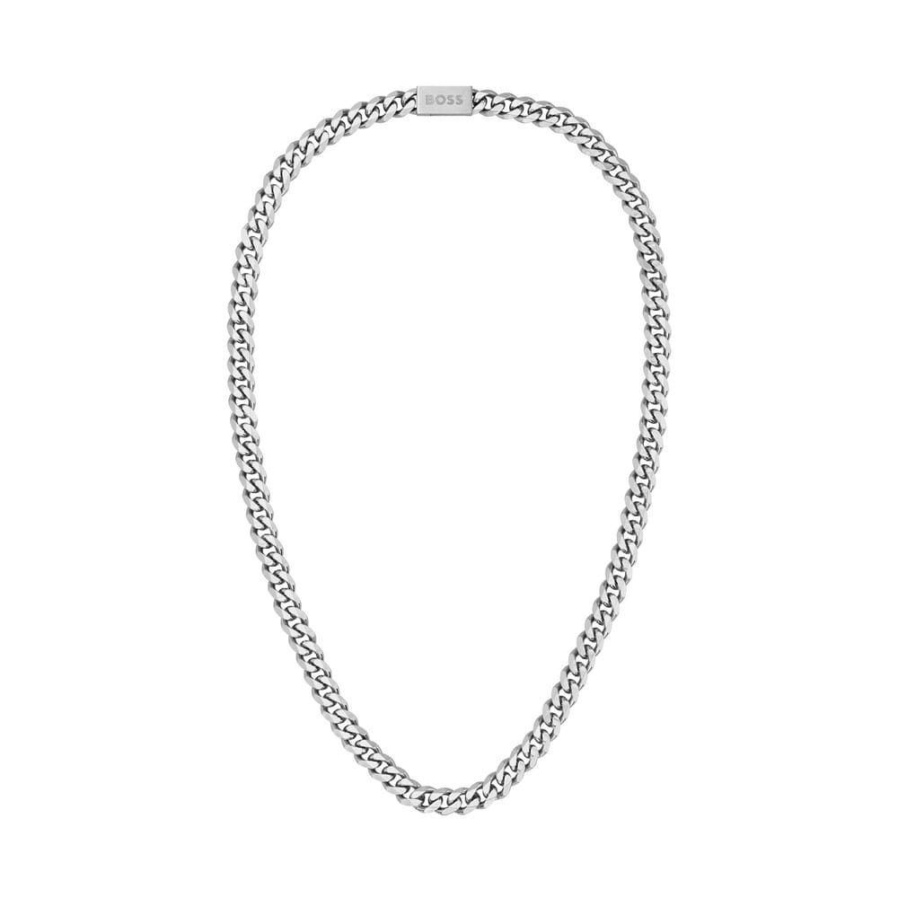 BOSS  Gents Stainless Steel Curb Link Chain