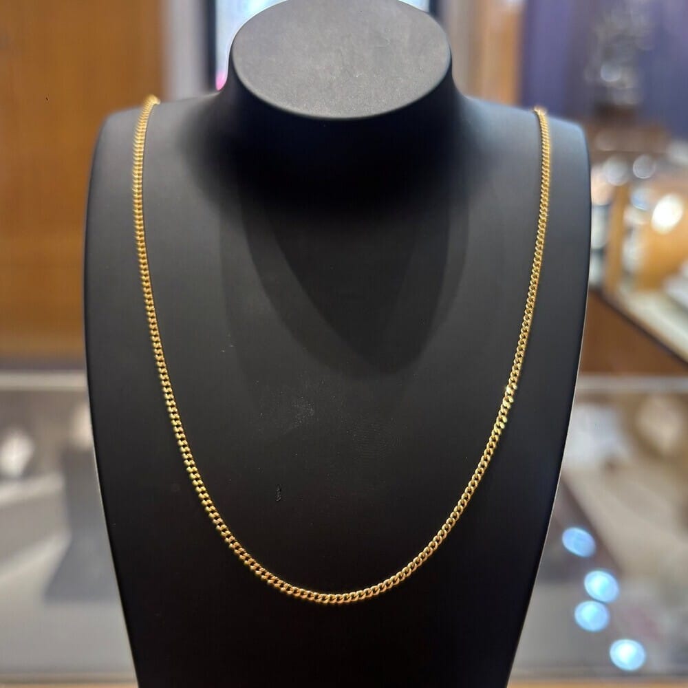 Pre-owned 18ct Yellow Gold Curb Link Chain