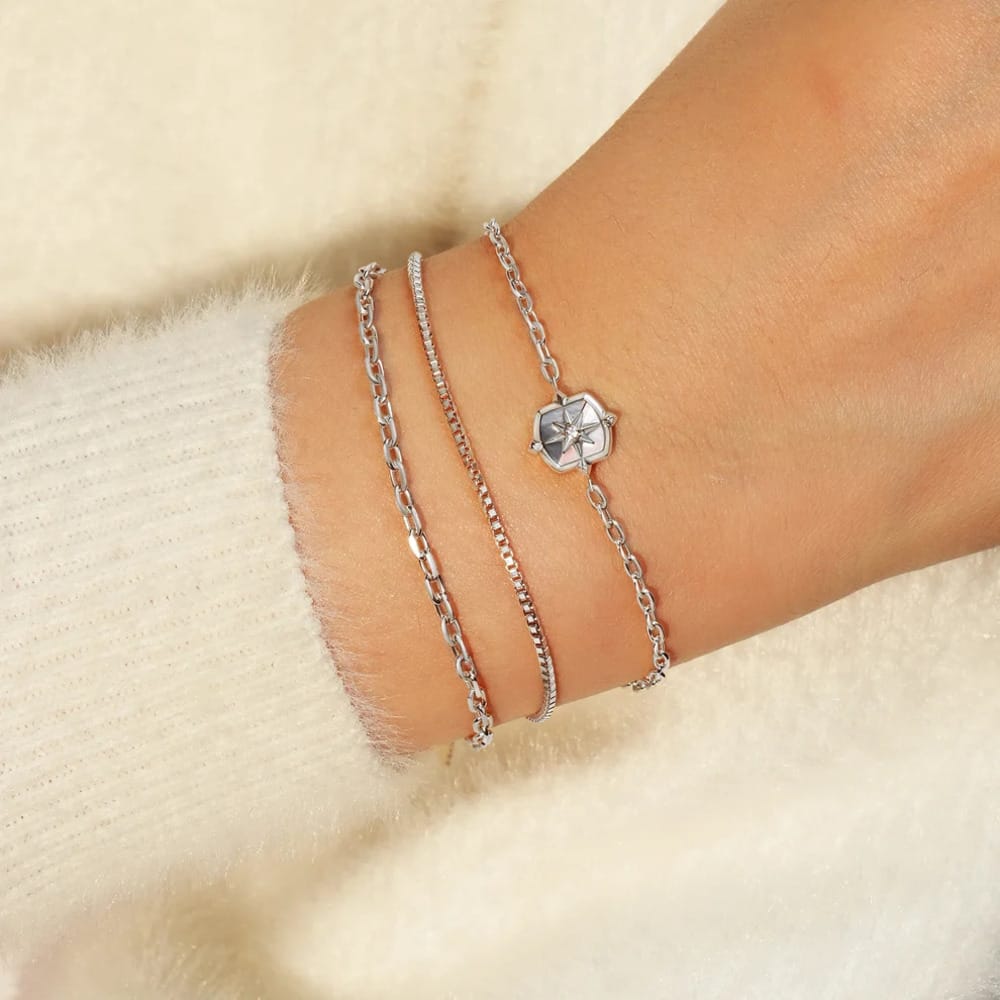 Ania Haie Silver Paper Clip Chain Bracelet - Image 2