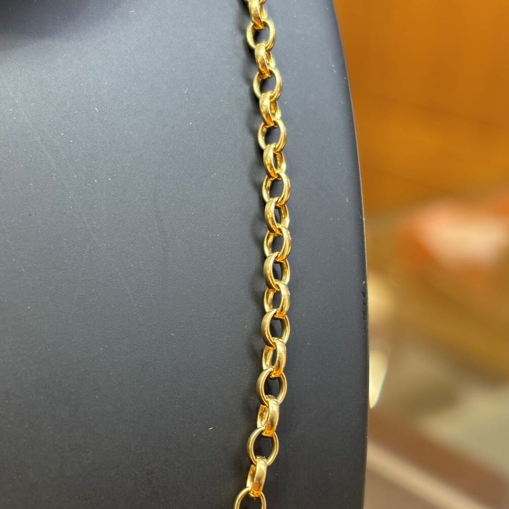 Pre-owned 9ct Yellow Gold Belcher Chain - Image 2