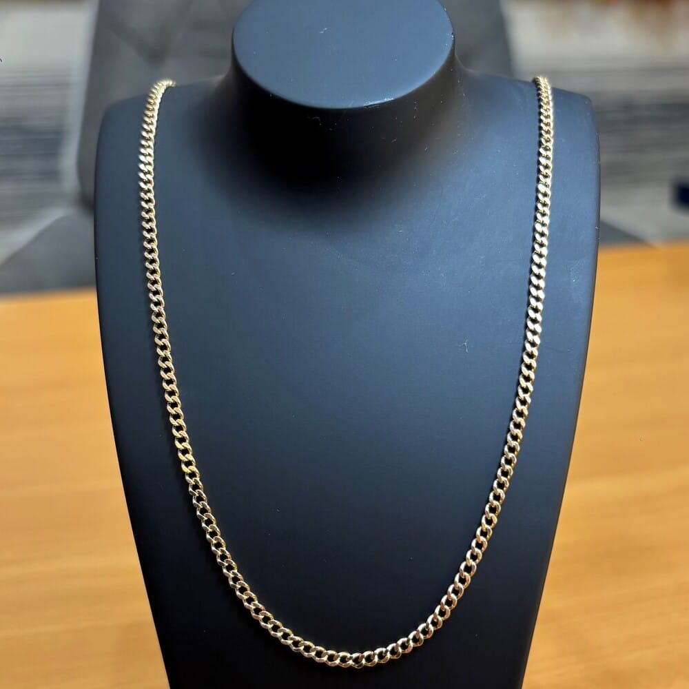 Pre-owned 9ct Yellow Gold Curb Link Chain