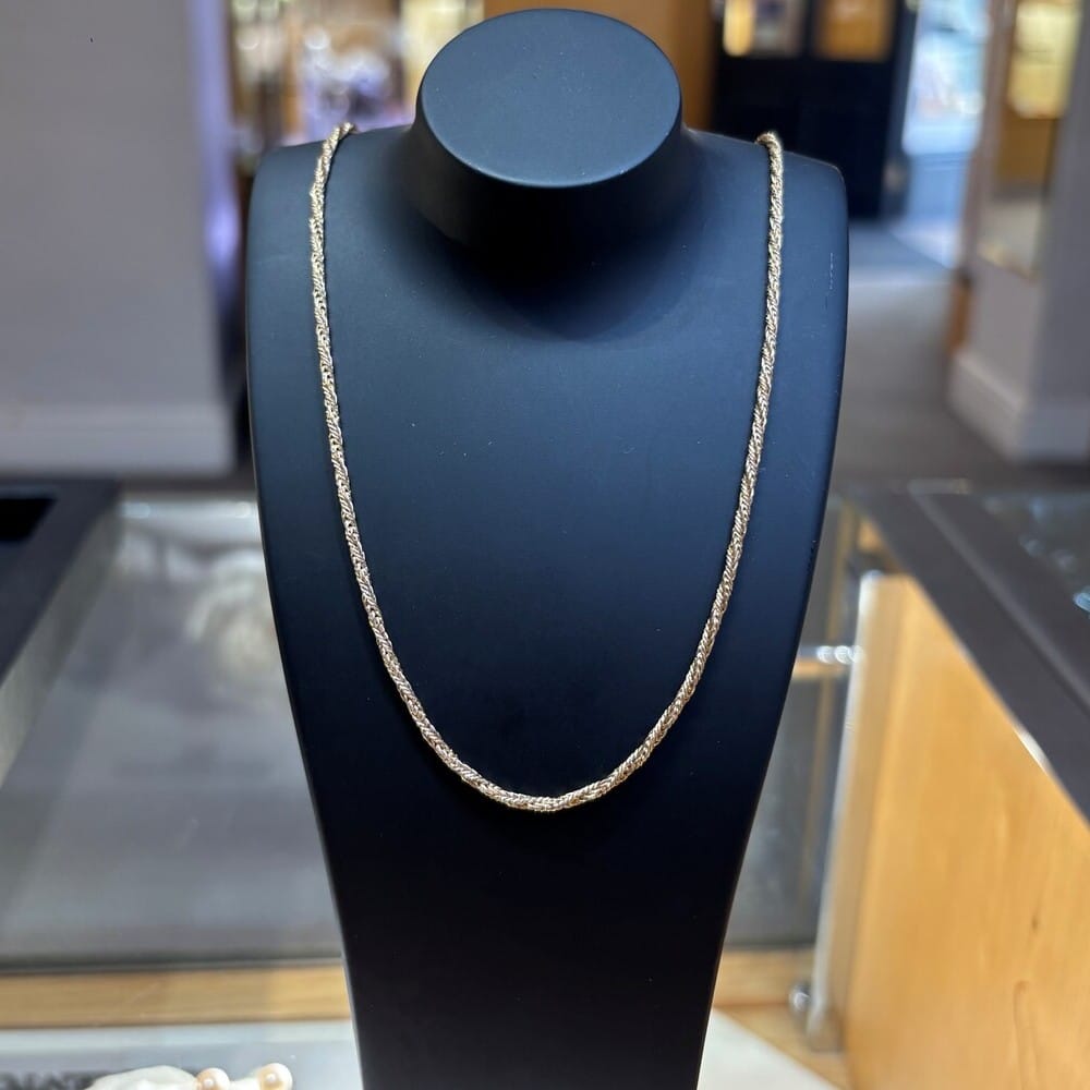 Pre-owned 9ct Yellow Gold Rope Link Chain