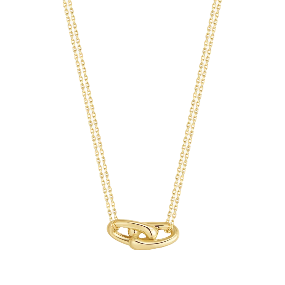 Gold Interlocked Necklace Ania Haie