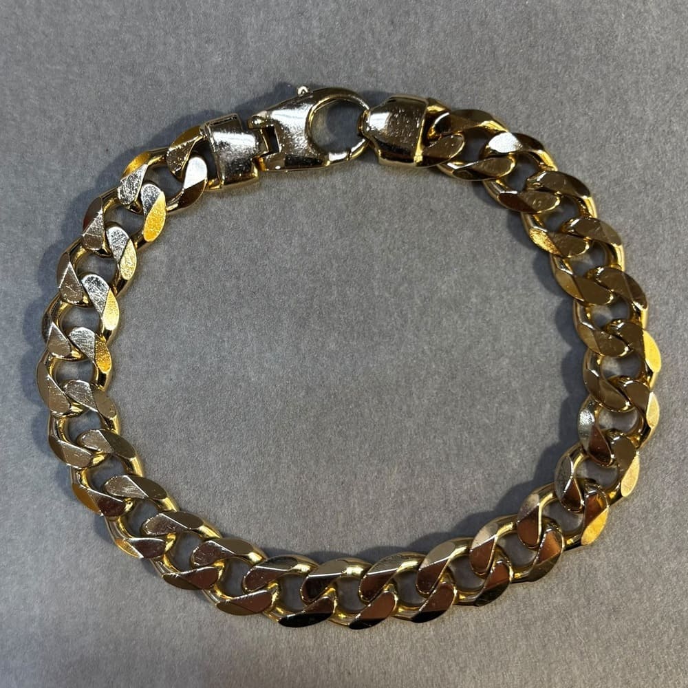 Pre-owned 9ct Yellow Gold Heavy Curb Bracelet
