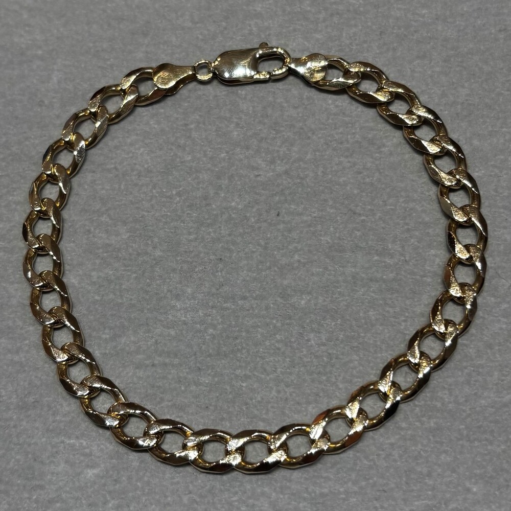 Pre-owned 9ct Yellow Gold Curb Bracelet